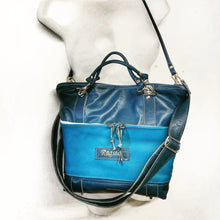 Load image into Gallery viewer, Upcycled Large leather shoulder bag
