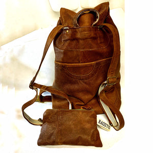 Retro Leather Rucksack (Small or Large)