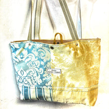 Load image into Gallery viewer, Upcycled Fabric Tote shopper
