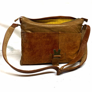 Upcycled Laptop or briefcase style shoulder bag