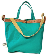 Load image into Gallery viewer, Upcycled Canvas Tote Bag - big square
