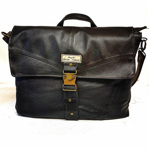 Upcycled Laptop or briefcase style shoulder bag